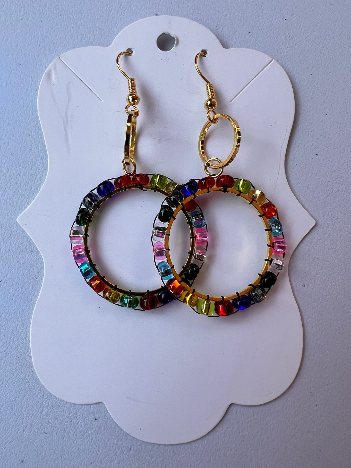 Vibrant Circle Earrings