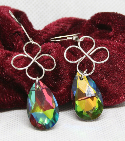 Celtic Drop Multicolor Glass Bead