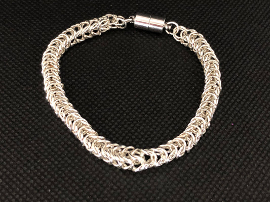 Square Weave Silver Bracelet