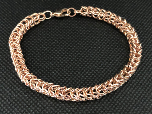 Square metal weaved bracelet