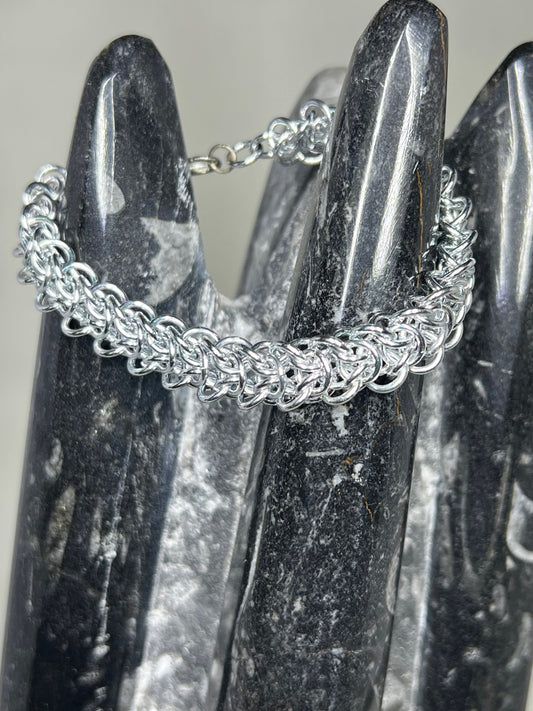 Elf Weave Bracelet; celtic, wife, mother, daughter, fiance, girlfriend, chainmail, elegant